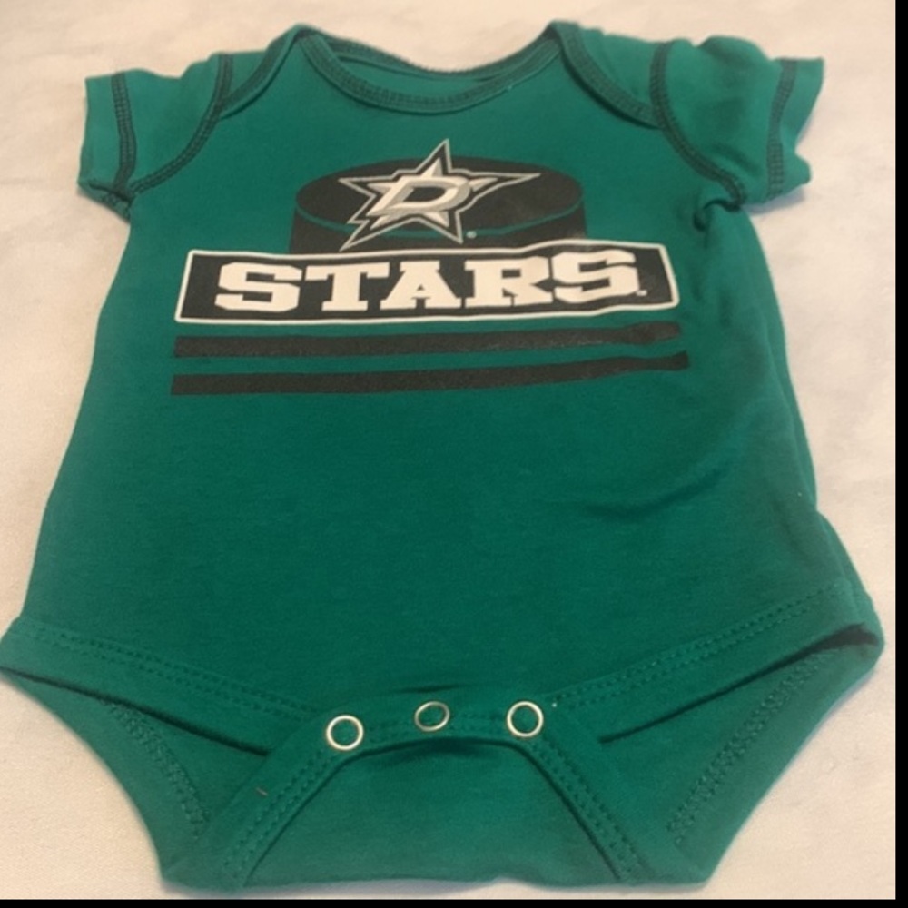 NHL DALLAS STARS Infant Bodysuit Onesie 0-3M NWOT - Picture 6 of 6